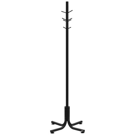Global Industrial 69-1/2H Steel Coat Tree, Black 695310